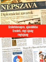 2018 július 21  /  NÉPSZAVA  /  SZÜLETÉSNAPRA! RETRO, RÉGI EREDETI ÚJSÁG Ssz.:  9893