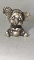 Miniatűr ón figura mini cuki ón fém egér