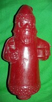 Retro karácsony - MIKULÁS műanyag plasztik cukortartó figura SZERENCS 18 cm a képek szerint