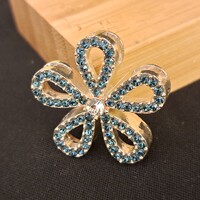 Ezüstözött Cirkon medál 4  cm-es