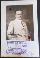 "Hombár " / Futura Szövetkezet gabonafelvásárlási igazolványa (1943, Nagykőrös)