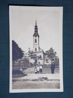 Képeslap,Szerbia,Zenta,Сента / Senta,Szerb templom látkép,részlet,Újvidék grafika kiadás, 1923-