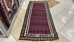 3825 Szennéh, Kelim ,Kilim 100% Gyapjú Kézi Gyapjú Szőnyeg 83X190CM INGYEN FUTÁR