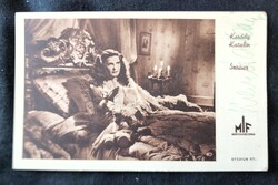 1942 KARÁDY KATALIN SZÍNÉSZ MOZI SZTÁR DÍVA AUTOGRÁF SAJÁTKEZÜLEG ALÁÍRT DEDIKÁLT FOTÓLAP SZÍRIUS
