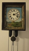 Picture clock 1880-90s