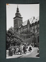 Képeslap,Miskolc,Lillafüred Palotaszálló,SZOT üdülő,Hámori tó,park látkép,részlet,1956-