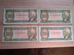 4db 1000 papír forint