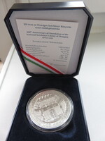 200 éves az Országos Széchenyi Könyvtár ezüst 3000,-Ft emlékérme 2002.  aUNC BU