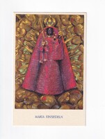 HV:42 Antik Vallásos Üdvözlő képeslap Postatiszta "Mária Einsiedeln"