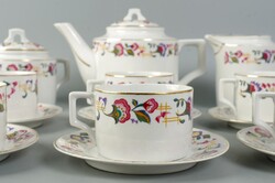 Zsolnay art deco mintás teáskészlet