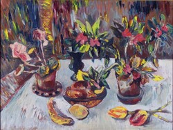 Schéner Mihály : "Csendélet" 1963. aug. 9.