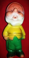 Régi CCCP orosz gumi színes törpe mese játék figura / baba szép állapotban 24 cm a képek szerint