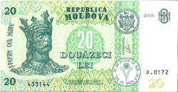 20 leu lei 2015 Moldova Gyönyörű