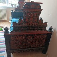 2 db gyönyörű, 150 éves, festett népi ágy