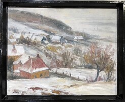 S. Unger Károly(Vassurány, 1919 -1977 Szombathely) : Olad című olaj festmény