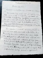 A Kisfaludy-Társaságon belüli választási harc! Szász Béla autográf levele Vargha Gyulához 1929.