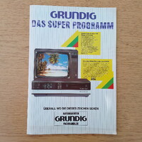 Retro Grundig Hi-Fi katalógus, prospektus (nagy méretű, német nyelvű)