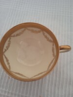 Szépséges porcelán Thomas Ivory csésze aranyozott