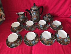 Hírth Janós Szeged ritka antik porcelán teás készlet