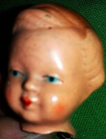 Antik kézzel festett múlt századelős porcelán játék baba feje a képek szerint