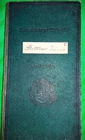 1925. Reálgimnáziumi értesítőkönyv Stettner János tanuló Pesterzsébet részére a képek szerint