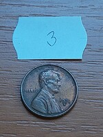 USA 1 CENT 1971 / S, San Francisco, Abraham Lincoln, Réz-Cink  3