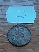 USA 1 CENT 1965  Abraham Lincoln, Réz-cink  23