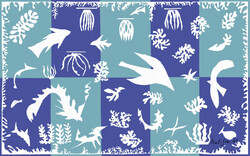 Henri Matisse Polinézia, A tenger reprodukció vászon nyomat vászonkép madár hal absztrakt természet