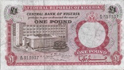 1 font pound 1967 Nigéria 3.