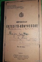 1939. Elemi népiskolai értesítőkönyv Major Lujza tanuló Szeged részére a képek szerint