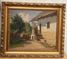 Zorkóczy Gyula (1873-1932) Parasztudvar