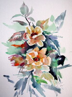 Spring, spring- watercolor painting/Tavasz, tavasz -   akvarell festmény