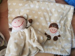 Bébitakaró 002 (Bocis, szundikendővel) - Baby blanket 002 (Cow nappy and blanket)