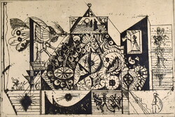 Hincz Gyula (1904 - 1986) " JELENET ROVARRAL  "