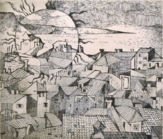 Túry Mária (1930 - 1992) " MEDITERRÁN TÁJ "
