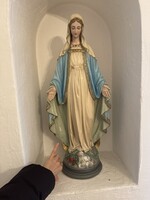 Gipsz Szűz Mária szobor 70 cm magas