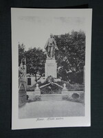 Képeslap,Monor,reprodukció,Hősök szobra,emlékmű látkép,részletek, 2003-