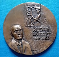 Várhelyi György : Rudas László bronz plakett