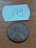 USA 1 CENT 1972  / D,  Abraham Lincoln, Réz-Cink  179