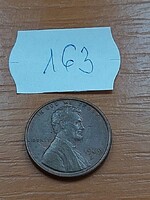 USA 1 CENT 1969  / D,  Abraham Lincoln, Réz-Cink  163