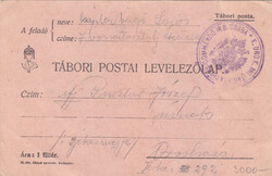 Tábori posta Békéscsaba 1916