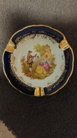 Ritka Francia porcelán hamutartó,  24 karátos arannyal festett!