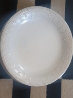 Retro kispesti gránit gyöngy bordurös 6 db art deco tányér