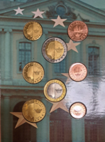 Próba veret forgalmi sor Svédország 2003. 1c-2E (8 db) dísztokban UNC (3)