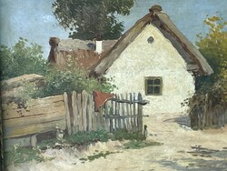 Zorkóczy Gyula - Ház előtt..