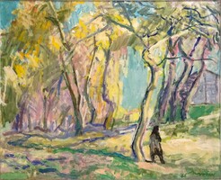Novotny Emil : "Őszi nyárfák" 1966