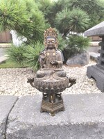 Tibeti, régi Buddhista Kuan-yin szobor.