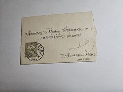1914-es 6 Fillér bélyeg levélen Budapest