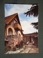 Képeslap,Mátra,Mátraszentimre,Vadvirág turistaház látkép,részlet, 1979-