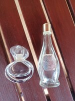 Vintage parfümös, kölnis üveg- 2 db - illatszer